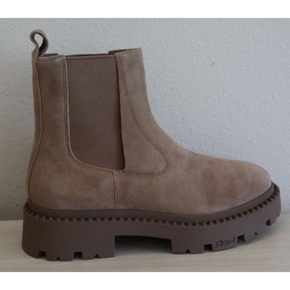 ASH 422111 Women Sz 41M US 11M Tan Genesis Pull-On Lug Sole Chelsea Booties - Picture 6 of 12
